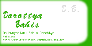 dorottya bahis business card